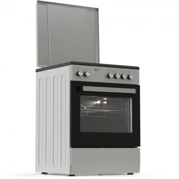 Thermogatz TGS E8021 S Κουζίνα Ηλεκτρική 80lt με Εμαγιέ Εστίες 60cm
